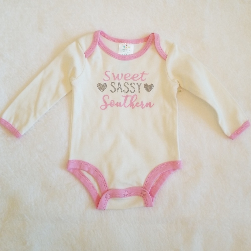 NWOT Baby Girl 6 Month Onsie